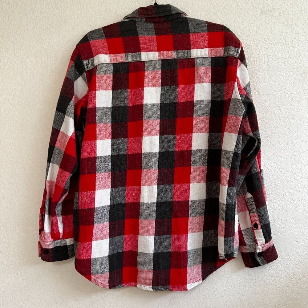 Vintage Dakota Men’s Heavy Flannel Plaid Lumberjack Shirt Size Large - Picture 5 of 7